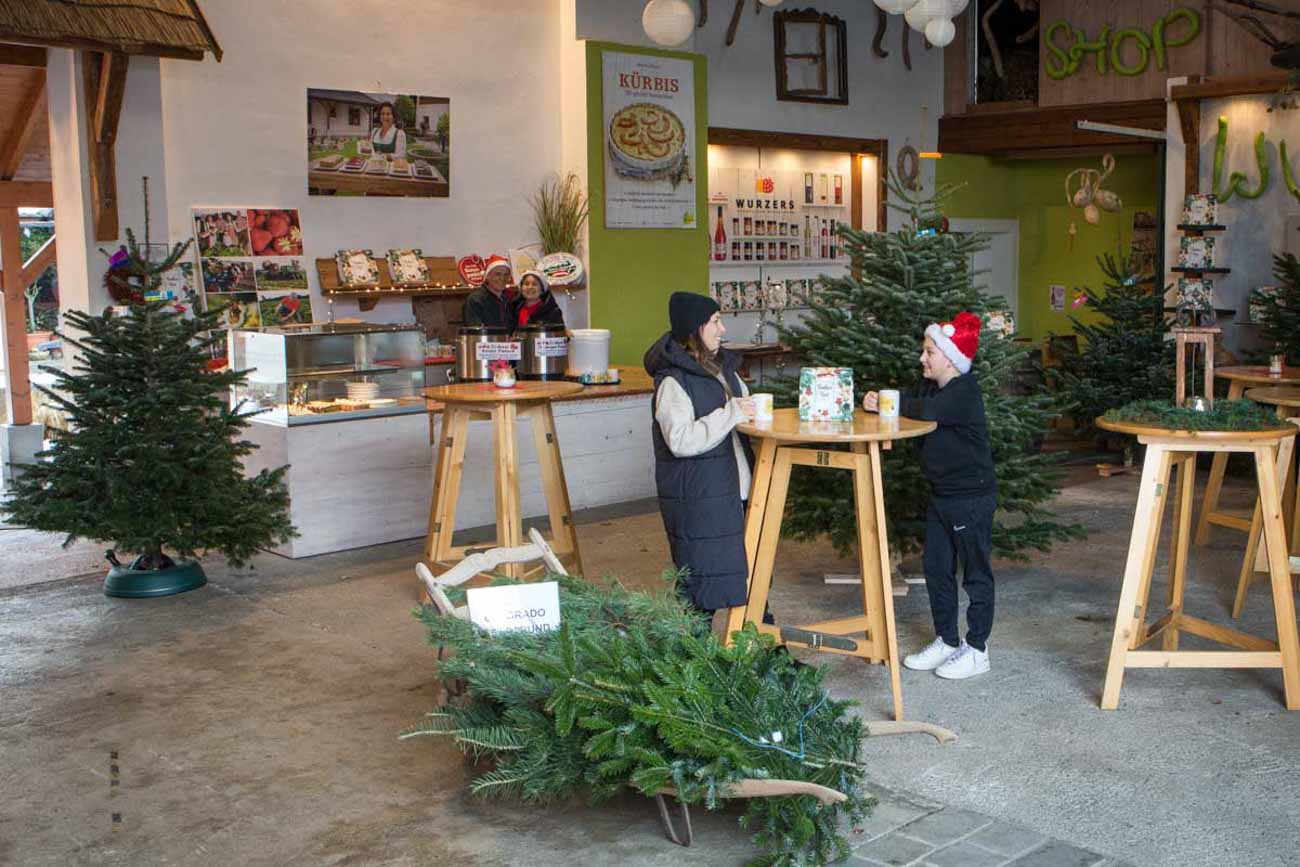 Wurzers Weihnachtsmarkt am Hof in Bodensdorf bei Wieselburg